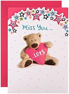 Hallmark Miss You Card - Cute Wellibobs with Heart Design