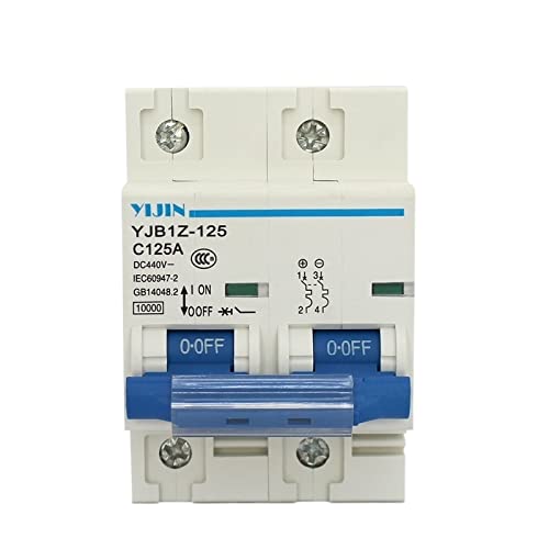 Interruttore Magnetotermico Differenziale 2P 125A DC440V. Energia solare fotovoltaica. PV. Mini Dc. Interruttore automatico utilizzato for il sistema di energia