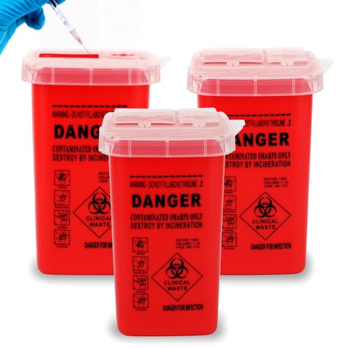 Okxiri 3-Pack Sharps Container