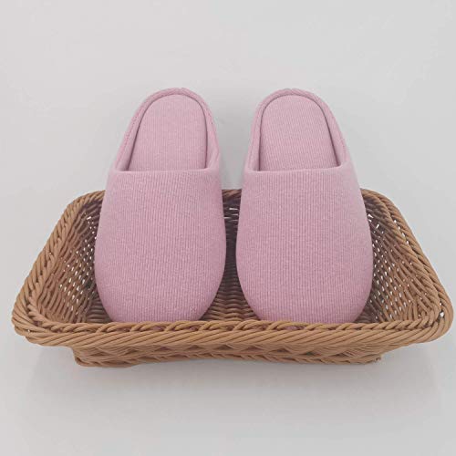 Image of ofoot Women's Non-Slip House Slippers - Lightweight Cotton Memory Foam Indoor Slip-On, Machine Washable & Foldable Travel Design for Home, Yoga, Narrow /Wide Fit Options