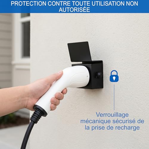 Support mural Type 2 premium pour câble de recharge : rangement robuste et sécurisé pour Wallbox - 2
