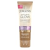 Jergens Natural Glow 3-Day Self Tanner Lotion, Sunless Tanner for Medium to Deep Skin Tone, Sunless Tanning Daily Moisturizer, for Streak-free Color, 4 Ounce