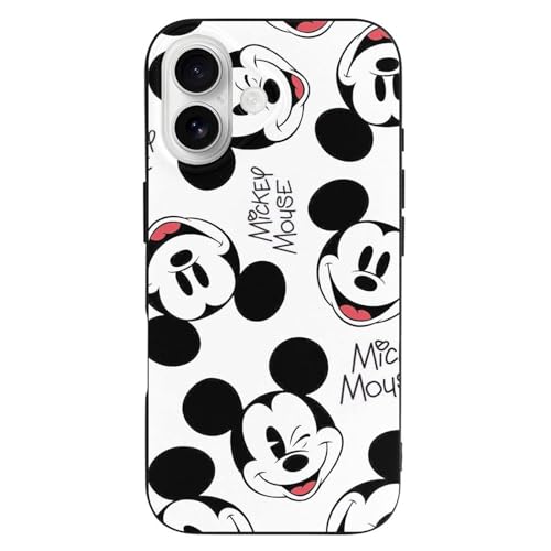 �f�B�Y�j�[ �~�b�L�[�}�E�X IPhone16 �Ή� �P�[�X �ϏՌ� �y���^ ���ϖh�~/Qi�������C�����X�[�d�Ή� �X�}�z�P�[�X ����~�� �w��h�~