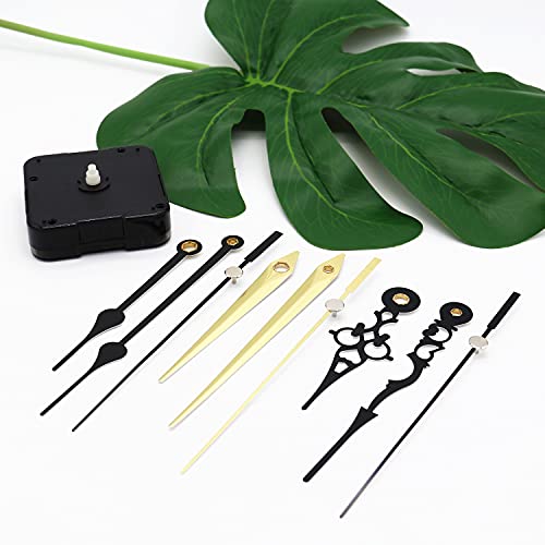 Tikround Youngtown 12888 Snap In Type 4.5Mm Hour Shaft Length Continuous Sweep Non Threaded Quartz Clock Movement 8Mm Total Shaft Length (A Hands). #TOP6