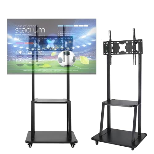La Mejor Recopilación de pedestal para pantalla de esta semana. 47 LINK BITS Soporte para TV con Ruedas 42-85 Pulgadas - Base Móvil con 2 Repisas, Soporta 75kg, Giratorio 360°, Acero Reforzado