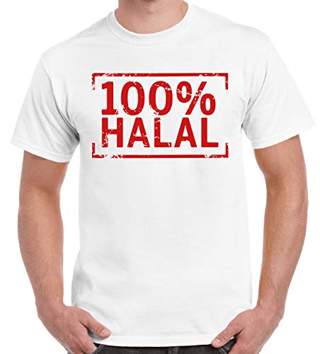 Preisvergleich Produktbild Mcp Fashion 100% Halal, Cooler Spruch, Slogan, lustiges Design, Geschenkidee