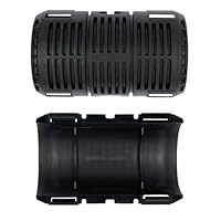 Wellrohrverbinder M50 - Muffe schwarz, 4 Halbschalen (für 2 Verbindungen), schlagzäh, antistatisch, halogenfrei, temperaturbeständig von -20°C bis +80°C