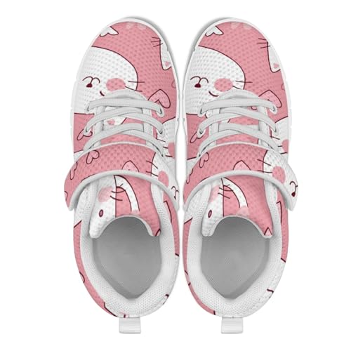 MARSVOVO Summer Sneakers for Girls Cute Mesh Single Buckle Anti-Slip Print Athletic Shoes Lightweight Breathable Footwear