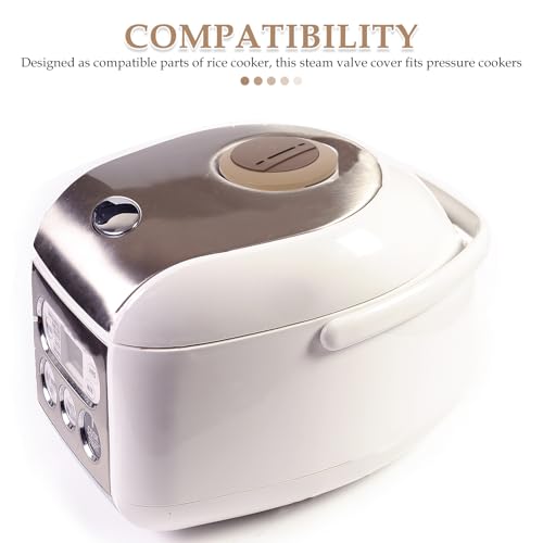 Operitacx pieza de repuesto para olla arrocera: válvula de escape y tapa de salida de vapor compatible con olla a presión, accesorio para reparación de cocina miniatura 3