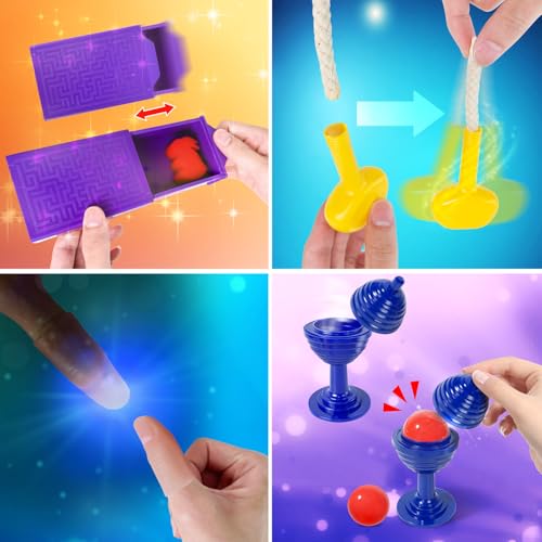Heyzeibo Magic Tricks - Magic Kit Set with Magic Instruction for Kids, Christmas Birthday Gift Toys for Kids Ages 6 7 8 9 10 11 12 Year Old
