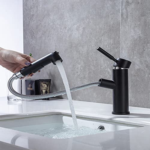 Robinet de lavabo 2 fonctions avec mitigeur de pulvérisation extractible efficace - 4