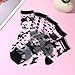 Lusofie 5 Pairs Sheer Socks Black See Through Socks Checkered Dot Striped Plaid Ankle Summer Socks for Women Thin Fashion (Style F)