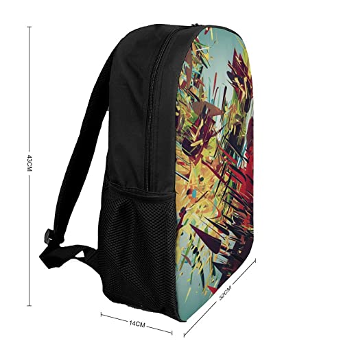 Sac à dos imprimé en 3D aux couleurs vives pour écoliers - 2