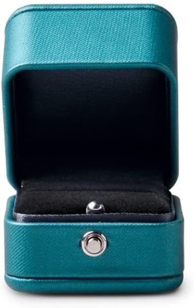 Ring Box Pendant Box PU Leather Jewelry Box Ring Storage Box Display Stand Jewelry Packaging Box Jewelry Box(6.6 * 8 * 4.4cm)