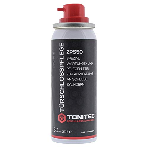 ToniTec Set aus einem Abus Türschloss Schließzylinder A93 + ToniTec Schloss Pflegespray...