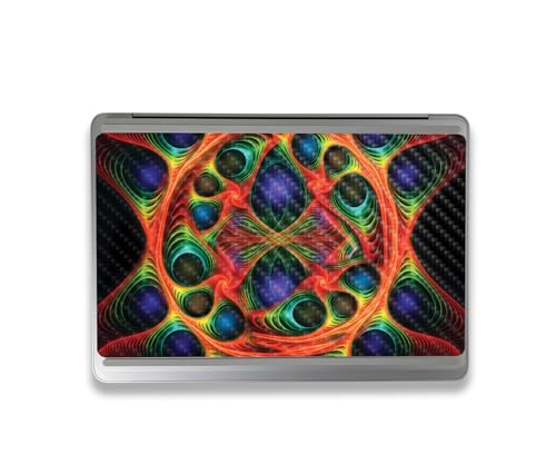 Image of MightySkins Carbon Fiber Skin Compatible with Microsoft Surface Laptop Studio 2 (2023) Full Wrap Kit - Fabric Fractal | Protective Durable Textured Carbon Fiber Finish | Made in The USA