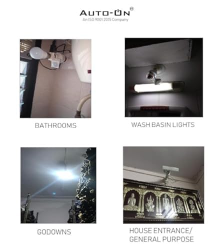 Image of Auto-ON Motion Sensor Bulb Holder (Converts Any Bulb to Automatic) (Electricity Saver) (No Day /Night Sensing) (One Year Waranty)- Pack of 1