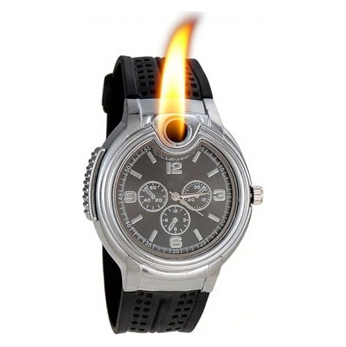 Encendedor de pulsera multi-función 2 en 1 negro miniatura 1