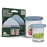 Food Huggers Silicone Can Covers Set of 2 | Reusable Food Grade Silicone Lids for Cans | Airtight Seal Keeps Food Fresh | Eco-Friendly Jar Sealer & Storage Solution | BPA Free Canned Pet Meal Sealer
