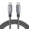 Anker Prime – Cable USB C a USB C, cable de carga rápida de 240 W, nailon trenzado reciclado con durabilidad de flexión de 100 años para iPhone serie 17, MacBook, Galaxy S24 (6 pies)