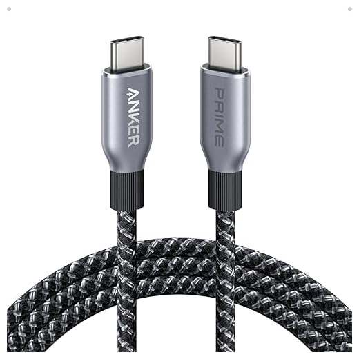 Anker Prime USB C to USB C Cable, 240W Fast Charging Cord, Upcycled-Braided Nylon with 100-Year Bend Durability for iPhone 17 Series, MacBook, Galaxy S24(6 FT)