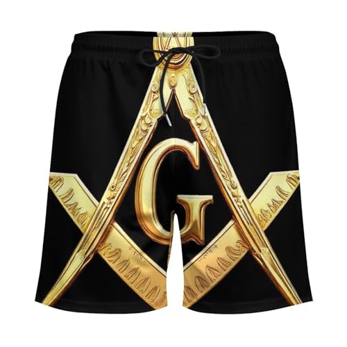 Quick Dry Swim Shorts with Mesh Lining Casual Classic Swim Trunks4