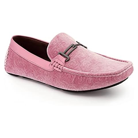 Amali The Original Mens Embossed Velvet and Patent Driving Moccasin Loafer Shoe: Style Roberto Cover