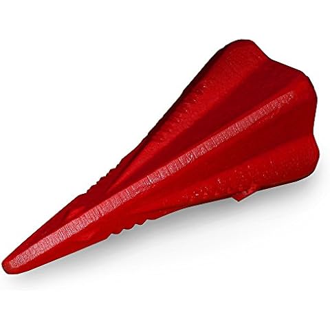 Deuba Cuña de Acero de Carbono divisoria separadora Ø7,5cm Rojo Cover