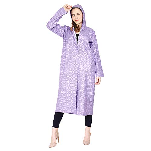 Image of Trendy Women's /Girl Rain Coat /Rain Wear (Along with Cap) Absolute Comfortable and Made with 100% Water Proof Material.