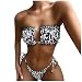Gsheocm Fisico Costumi da Bagno Sexy Hollow Women's Split Open Temperament Swissuit Back Beach Pleated Bikini Swimwears Tankinis Set Costumi da Bagno Economici