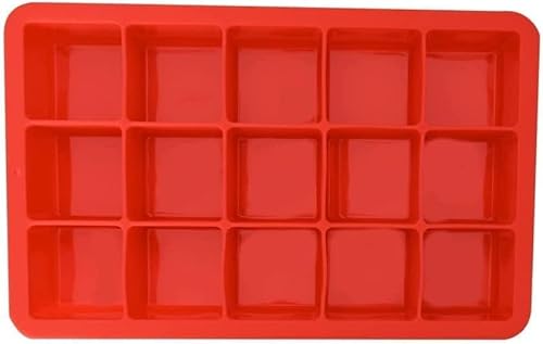 Kit Com 2 Formas de Gelo em Silicone com Tampa Ideal Para Congelar Papinha Bebê Livre Bpa Produz 15