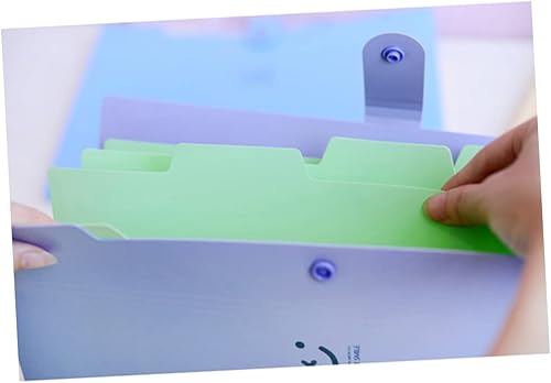 Miniatura 2 de Ciieeo 5 carpetas rojas con bolsillos, color rojo pastel, carpetas de archivos de color rojo, organizador de archivos expansibles, carpetas