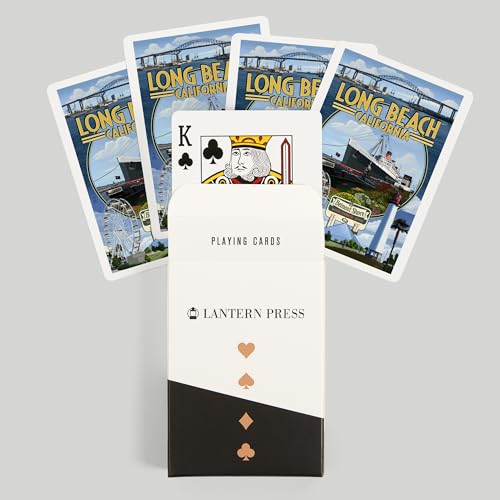 Baraja de Poker Lantern Press Long Beach, 52 cartas miniatura 6