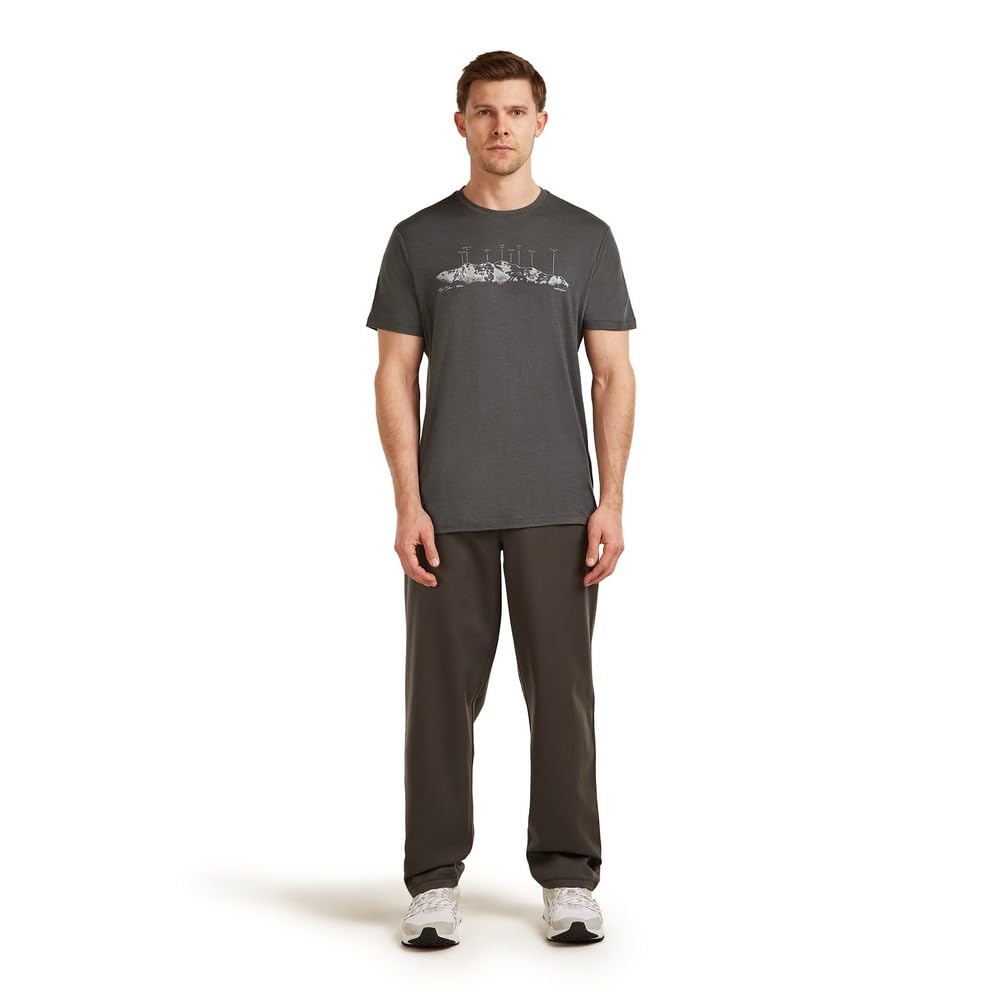 ICEBREAKER Merino 150 Tech Lite The Peaks Kurzarm-T-Shirt L