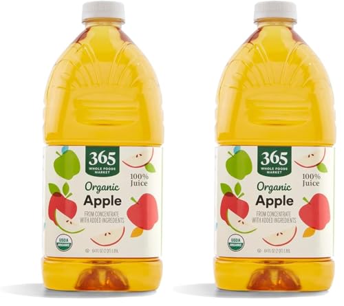 Image of 365 by Whole Foods Market, Organic Apple Juice, 64 Fl Oz (Pack of 2)