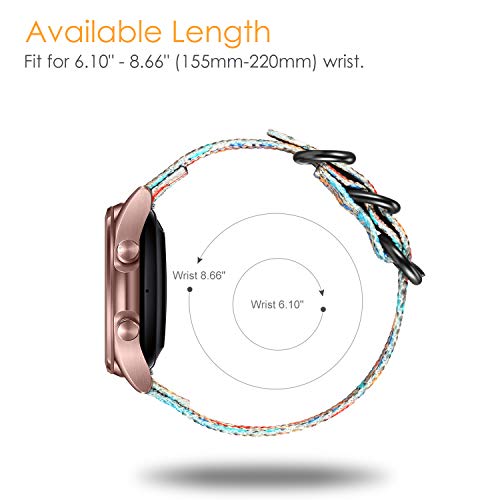 Correa Nylon 20mm Compatible Galaxy Watch 3 41mm miniatura 7