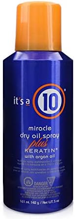 It'S A 10 Haircare Miracle Dry Oil Spray Plus Keratin With Argan Oil, 5 Fl. Oz.