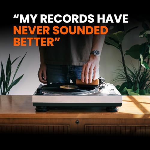 Ultimate 5-Piece Vinyl Record Cleaning Kit | Includes: Velvet, Microfiber & Stylus Brushes, Cleaning Solution & Storage Pouch