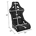 NRG Innovations NRG-FRP-301 Fiber Glass Fixed Back Bucket Racing Seat (Large), 4pt Harness Compatibility, Black Seat Cover, 23“W X 35