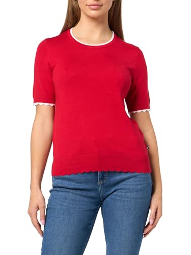 Image of Nautica Women's Crew Neck Solid Short Sleeve Sweater