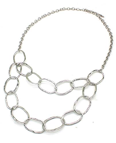 Preisvergleich Produktbild Musthaves Damen Gliederkette - Länge einstellbar 77-85 cm (Silber)