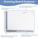 Gekufa A3 Drawing Board with Portable Bag, 51 x 37 CM Multi-function Technical Drafting Tbles with Parallel Motion and Adjustable Angle Accessories for Architects Engineers - Image 4