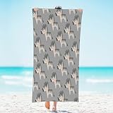 Surdimensionnée : cette grande serviette de plage de voyage mesure 78,7 x 154,9 cm. Il est léger et pliable, pliez-le petit et mettez-le dans votre sac de plage ou sac à dos lorsque vous allez à la plage ou en voyage.