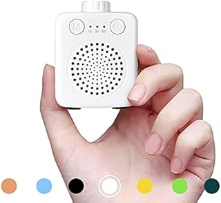 Portable White Noise Machine Baby, FANSBEN 13 Soothing Sounds Therapy Super Mini Sleep Sound Machine for Sleeping Babies Adults with Adjustable Volume for Home Office Travel, White