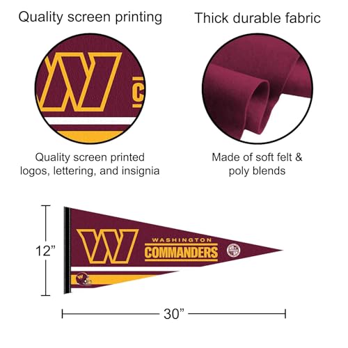 Fanions Washington Commanders WinCraft | Drapeau de supporters NFL - 2