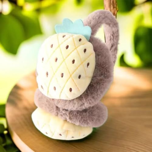 Image of Girl Winter Earmuffs Outdoor Wear Soft Faux Fur Plush Ear Warmer Minnie Design Windproof Woolen Warm Ear Muff Men & Women (Freesize)