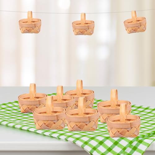 Mini paniers tissés main robustes et élégants pour maison