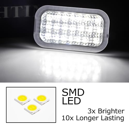 Luz LED de Espejo Lateral iJDMTOY Blanco 18-SMD miniatura 2