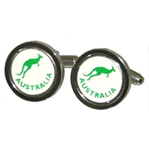Mancuernillas para hombre tema canguro Australia miniatura 1