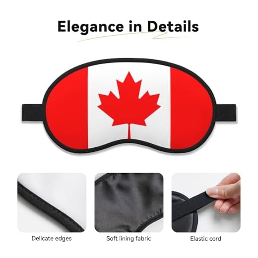 Canadian Flag Print Blackout Sleep Mask